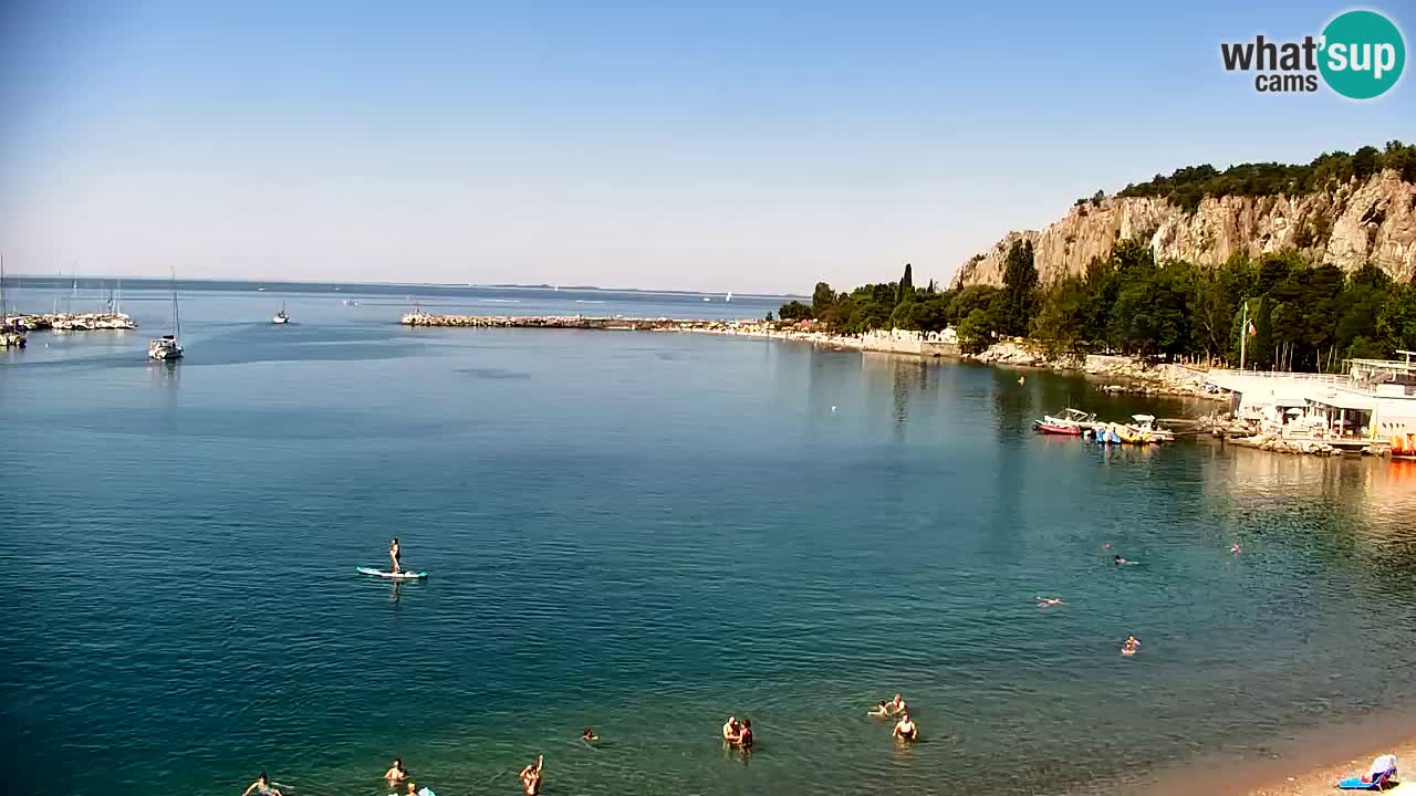 Webcam Baie de Sistiana – Vue en direct de la marina et de la baie