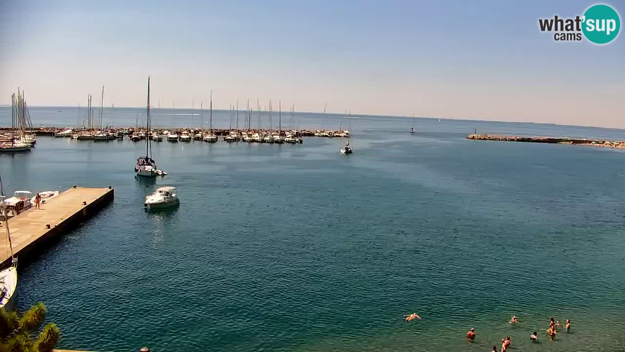 Spletna kamera Sesljanski zaliv – Pogled v živo na marino in zaliv