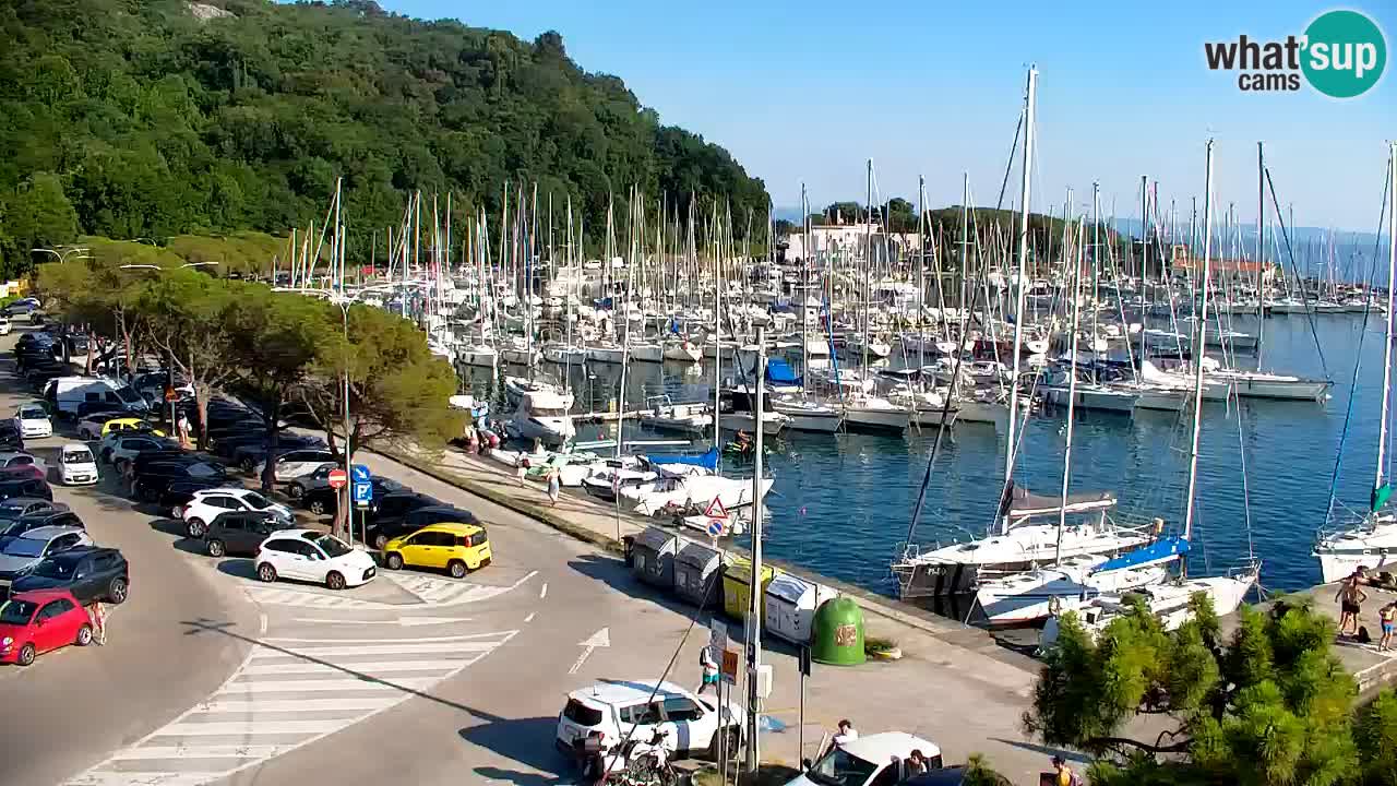 Web kamera Sistiana Uvala – Pogled uživo na marinu i zaljev