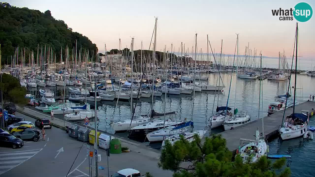 Webcam Baie de Sistiana – Vue en direct de la marina et de la baie