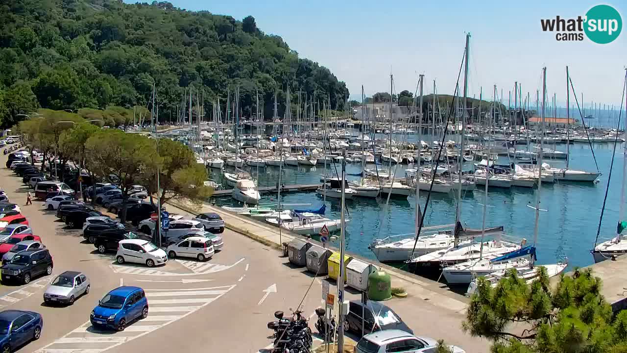 Webcam Bahía de Sistiana – Vista en directo del puerto deportivo y la costa