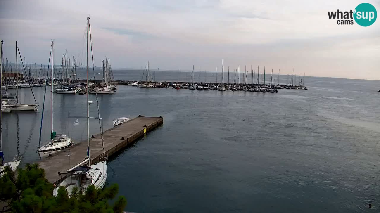 Webcam Baie de Sistiana – Vue en direct de la marina et de la baie