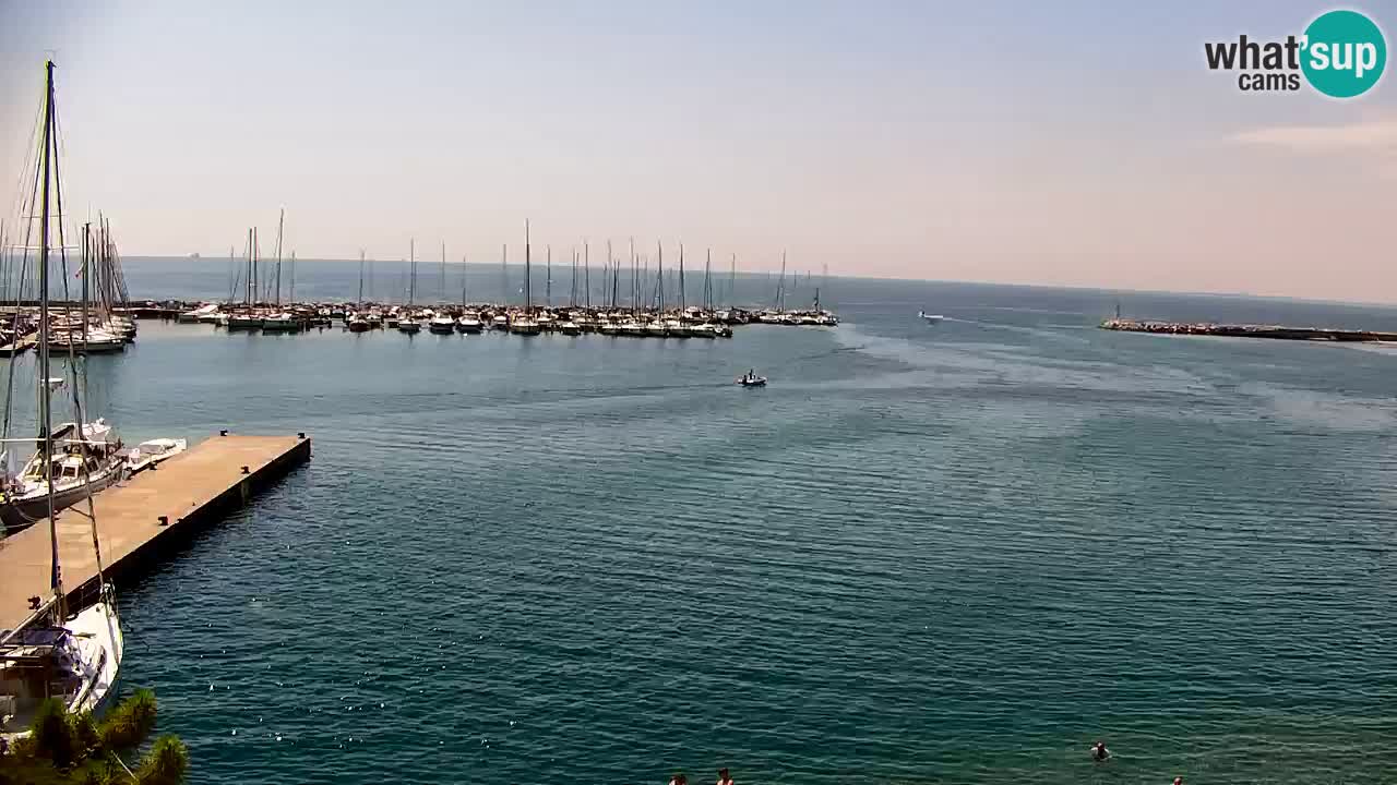 Webcam Baie de Sistiana – Vue en direct de la marina et de la baie