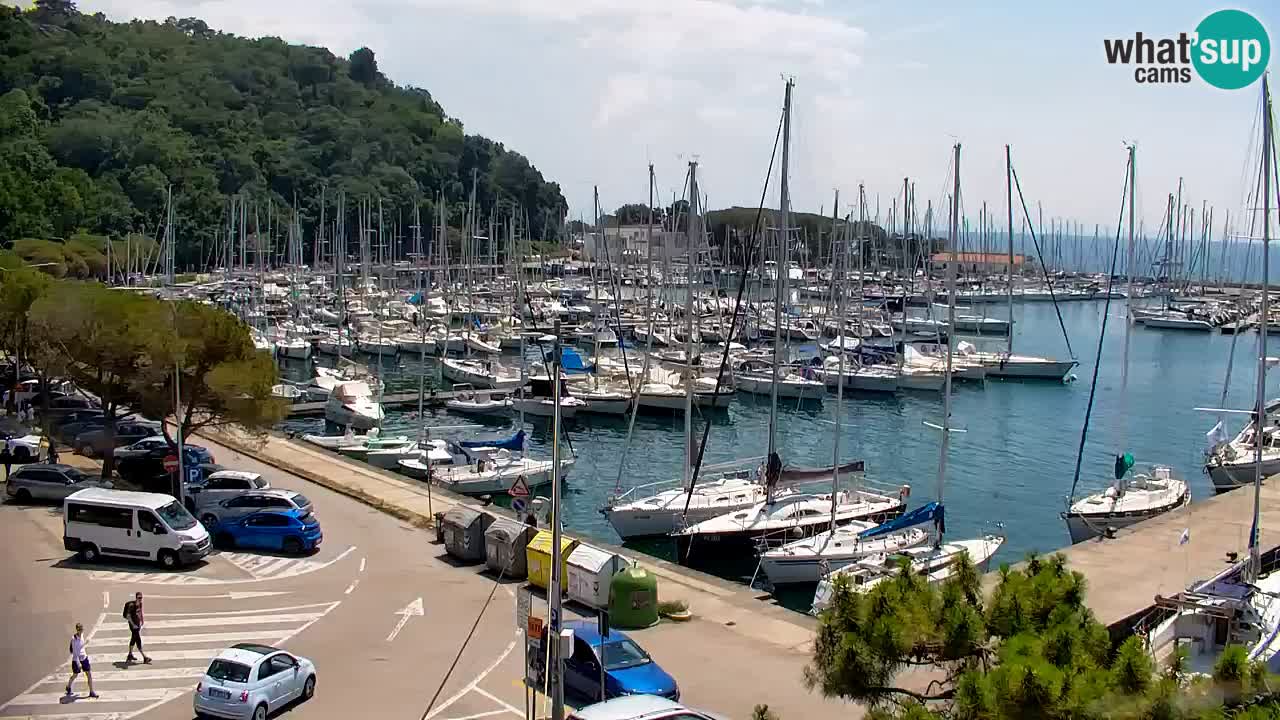 Webcam Baie de Sistiana – Vue en direct de la marina et de la baie