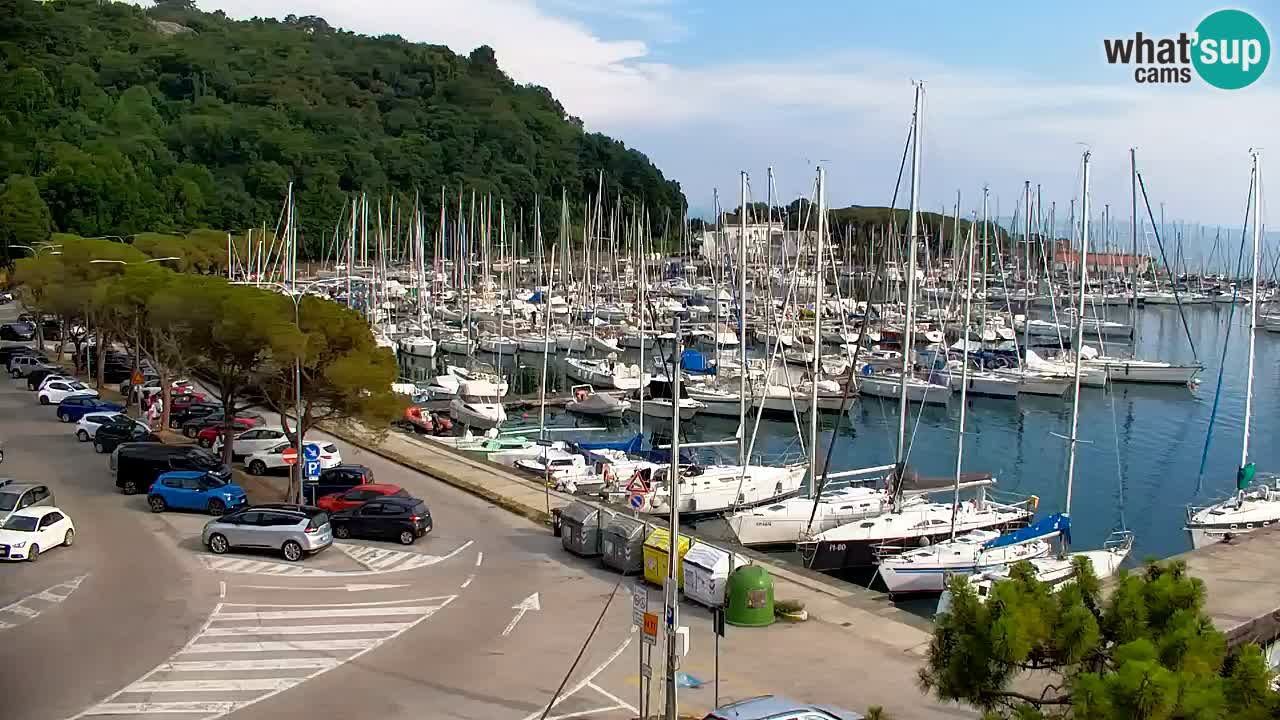 Webcam Bahía de Sistiana – Vista en directo del puerto deportivo y la costa