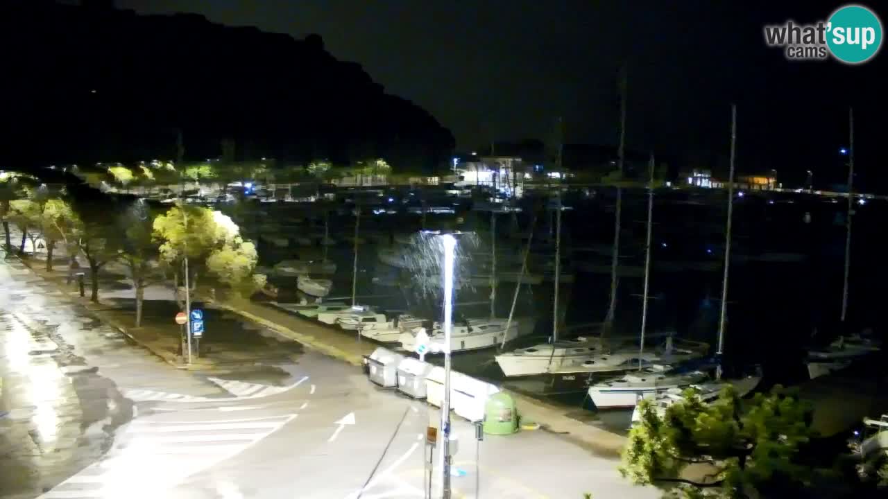 Webcam Bahía de Sistiana – Vista en directo del puerto deportivo y la costa