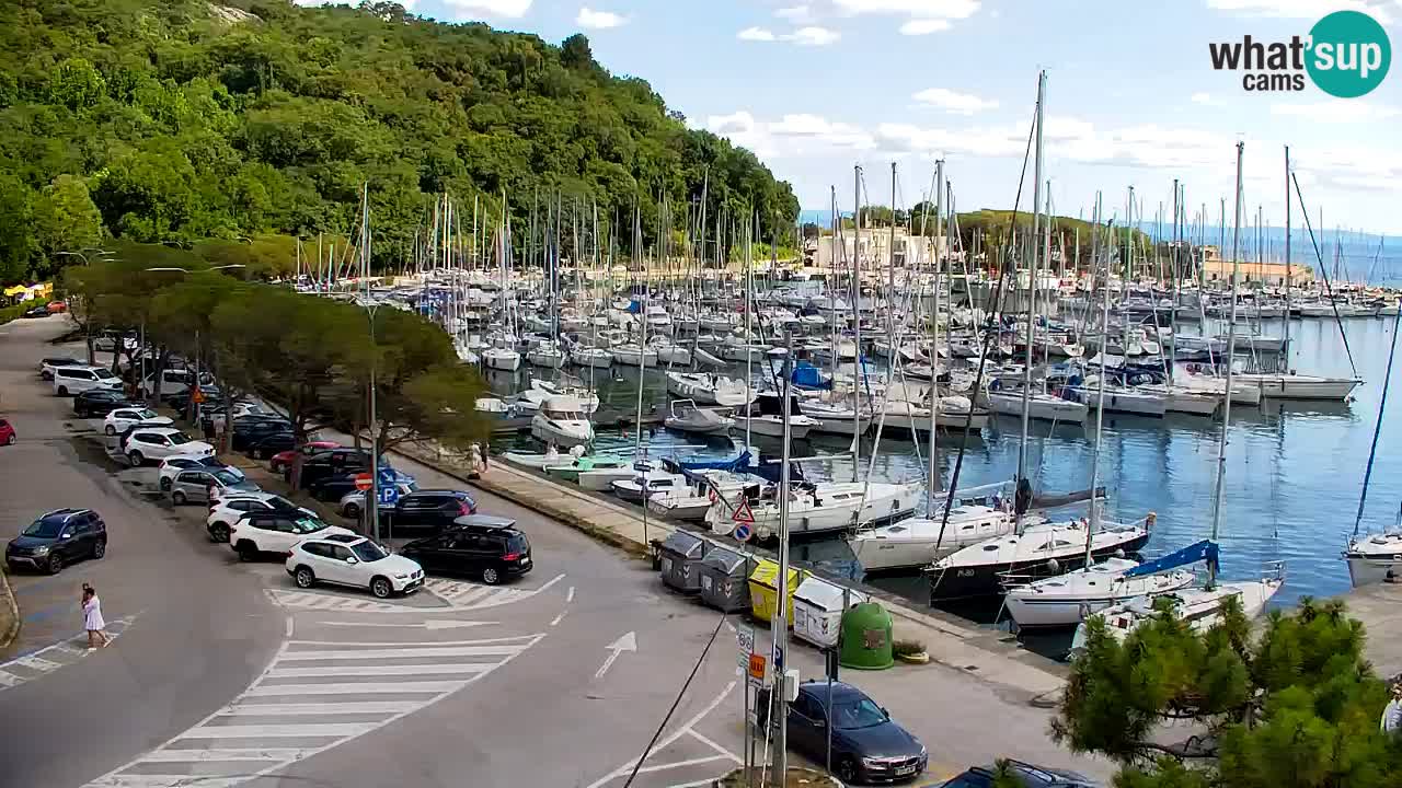 Web kamera Sistiana Uvala – Pogled uživo na marinu i zaljev