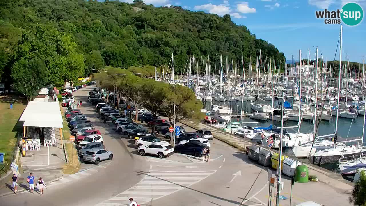 Webcam Bahía de Sistiana – Vista en directo del puerto deportivo y la costa