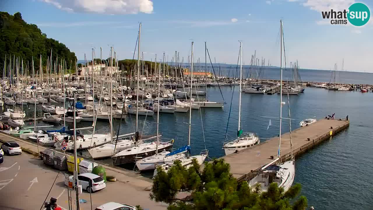 Webcam Baie de Sistiana – Vue en direct de la marina et de la baie