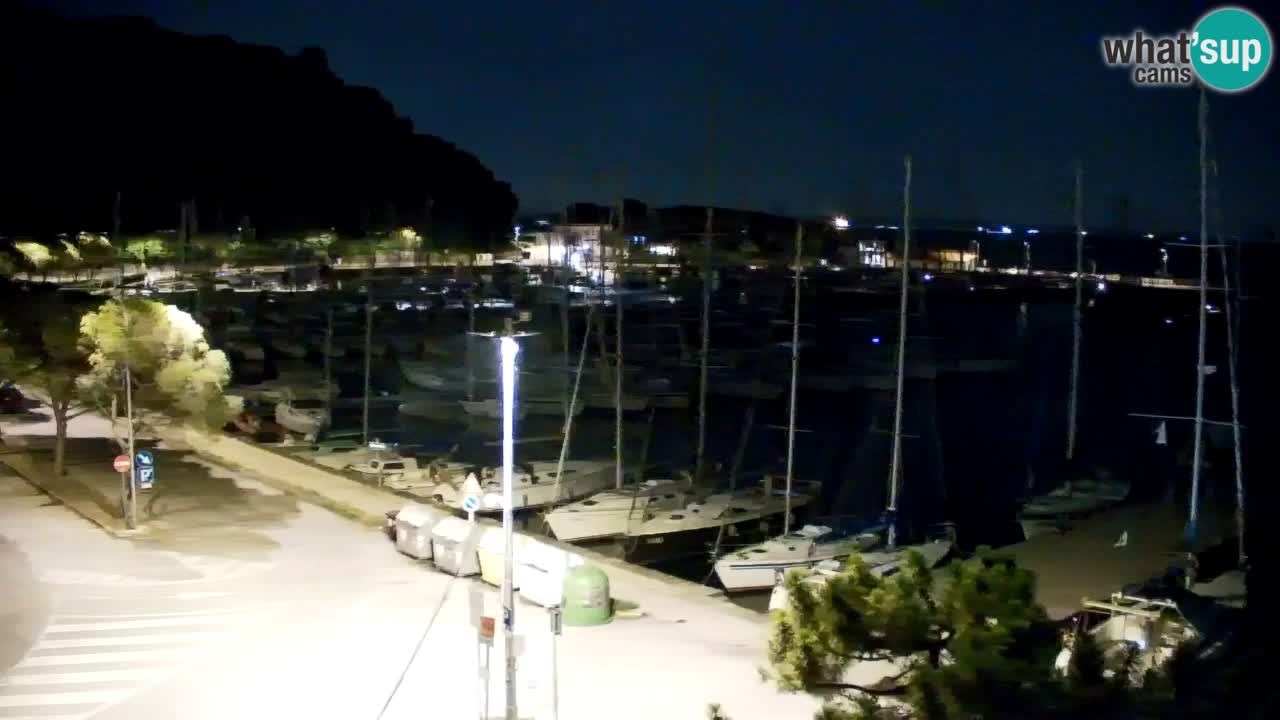 Webcam Bahía de Sistiana – Vista en directo del puerto deportivo y la costa