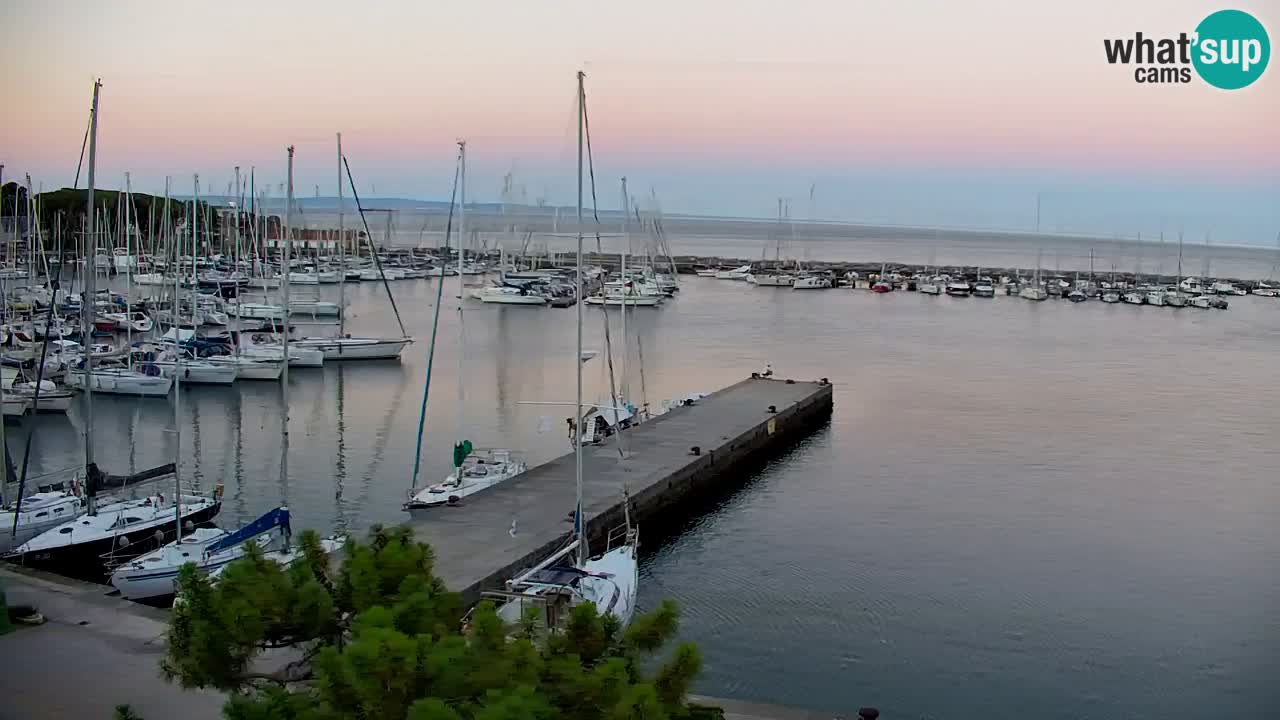 Webcam Bahía de Sistiana – Vista en directo del puerto deportivo y la costa