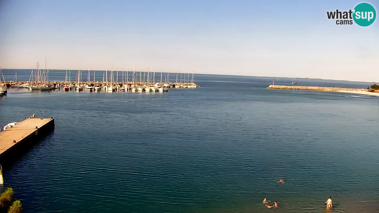 Webcam Baie de Sistiana – Vue en direct de la marina et de la baie