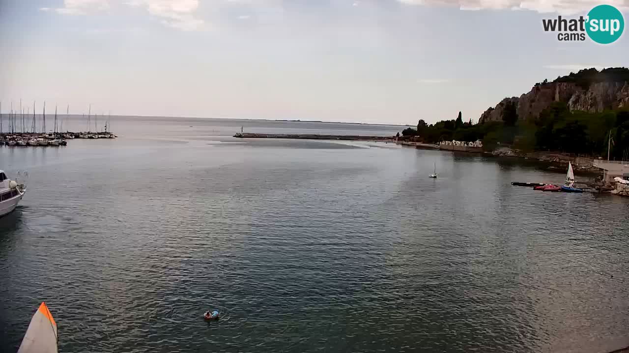 Web kamera Sistiana Uvala – Pogled uživo na marinu i zaljev
