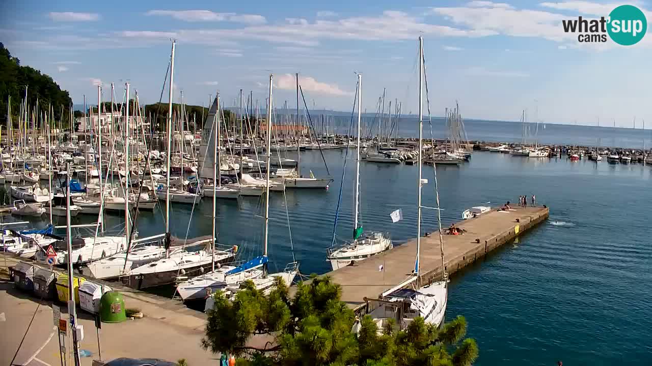Webcam Baie de Sistiana – Vue en direct de la marina et de la baie