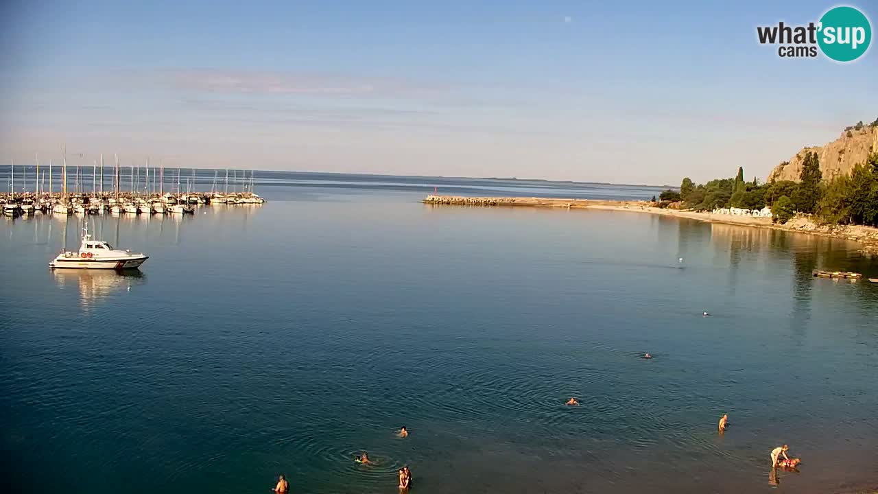 Webcam Bahía de Sistiana – Vista en directo del puerto deportivo y la costa