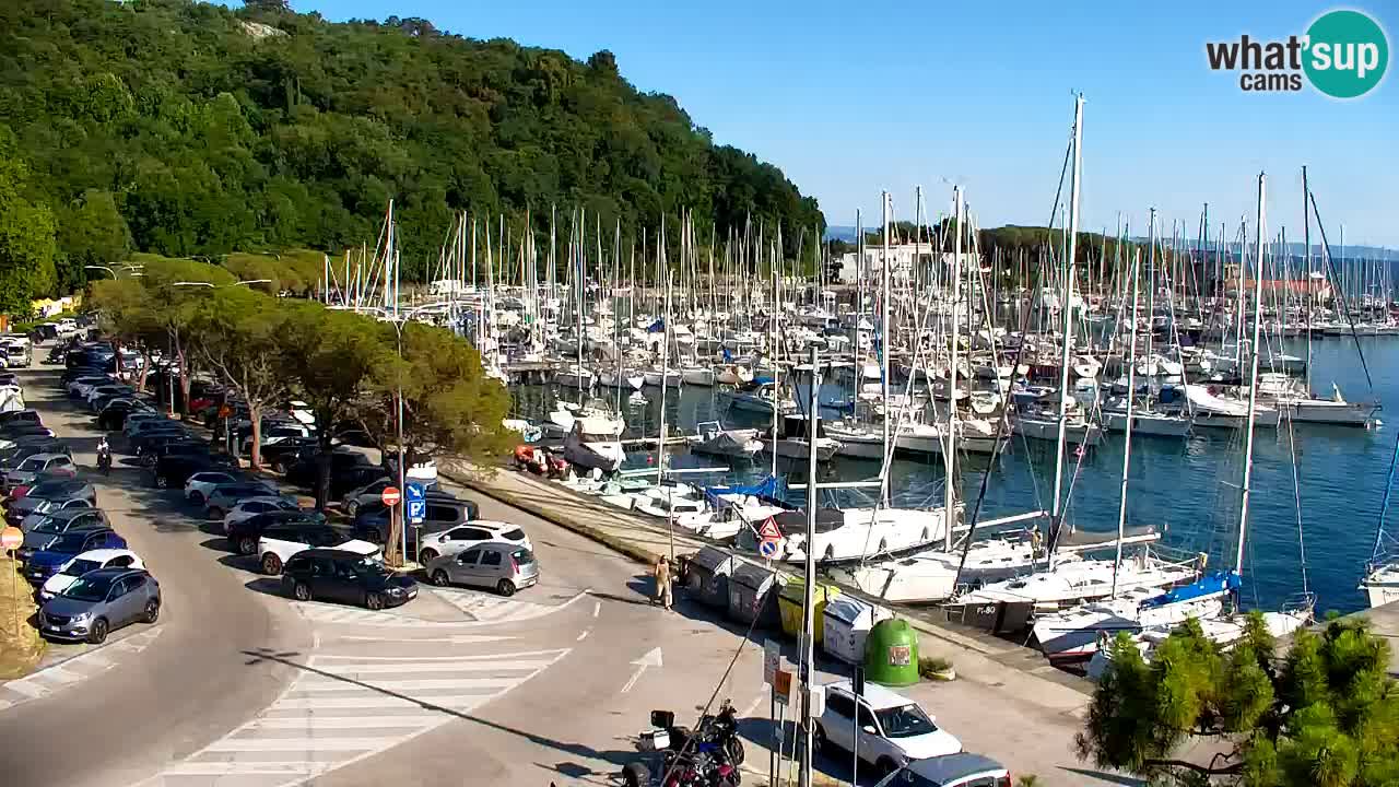 Webcam Baie de Sistiana – Vue en direct de la marina et de la baie