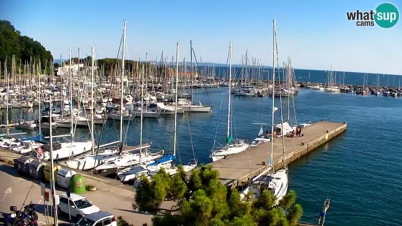 Webcam Baie de Sistiana – Vue en direct de la marina et de la baie