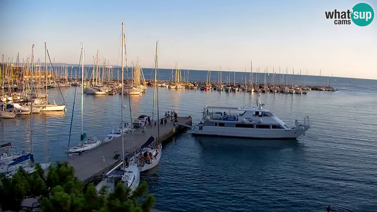 Webcam Baie de Sistiana – Vue en direct de la marina et de la baie