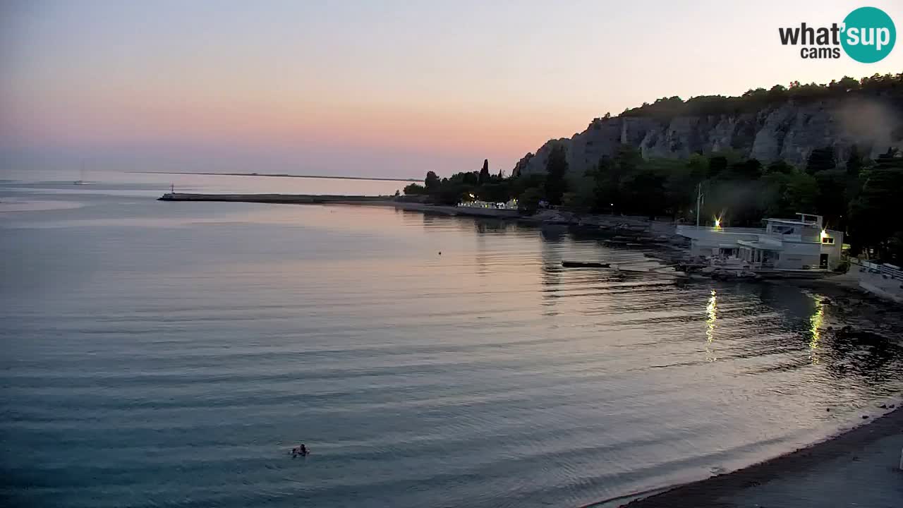 Webcam Bahía de Sistiana – Vista en directo del puerto deportivo y la costa