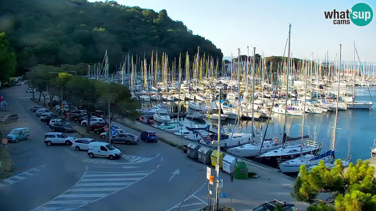 Webcam Bahía de Sistiana – Vista en directo del puerto deportivo y la costa