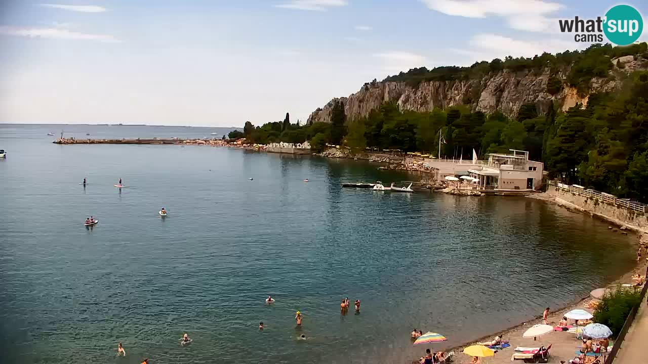 Webcam Bahía de Sistiana – Vista en directo del puerto deportivo y la costa