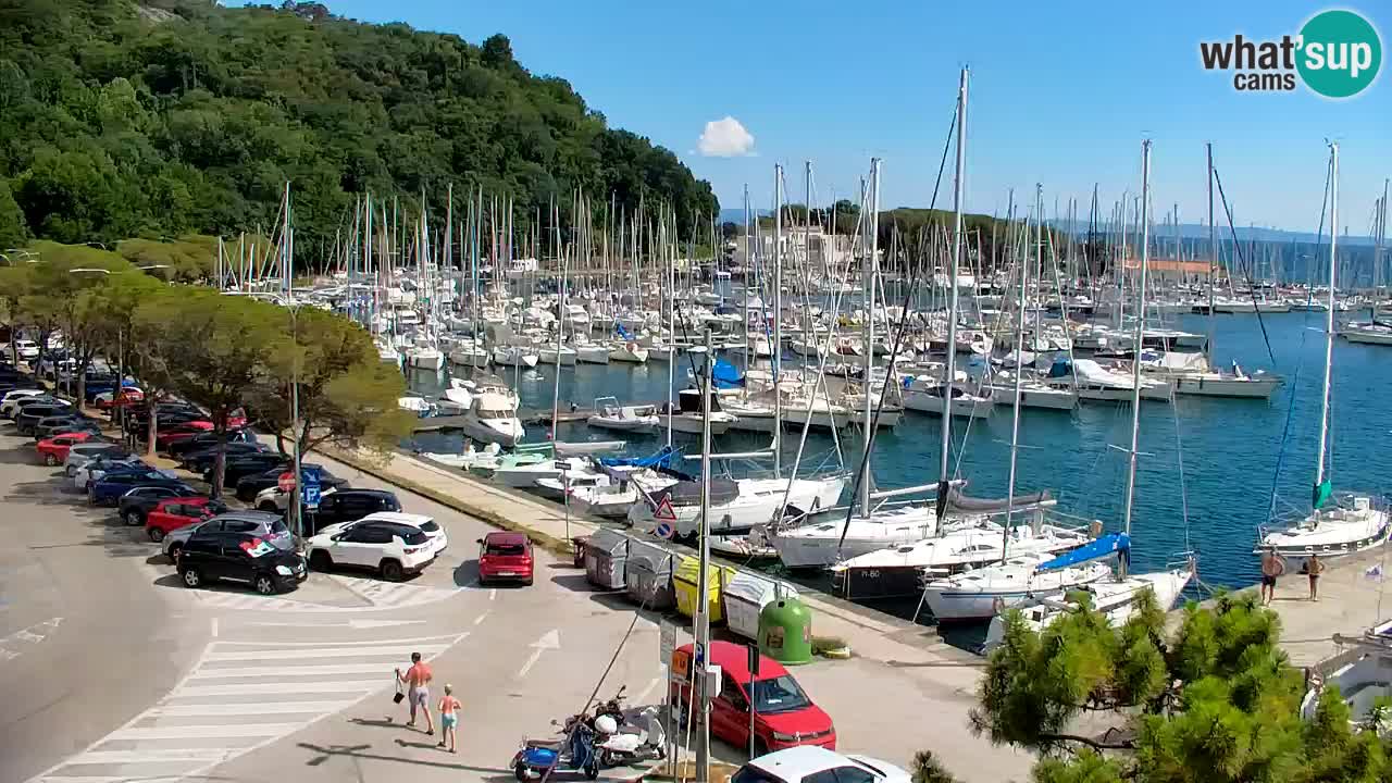 Web kamera Sistiana Uvala – Pogled uživo na marinu i zaljev