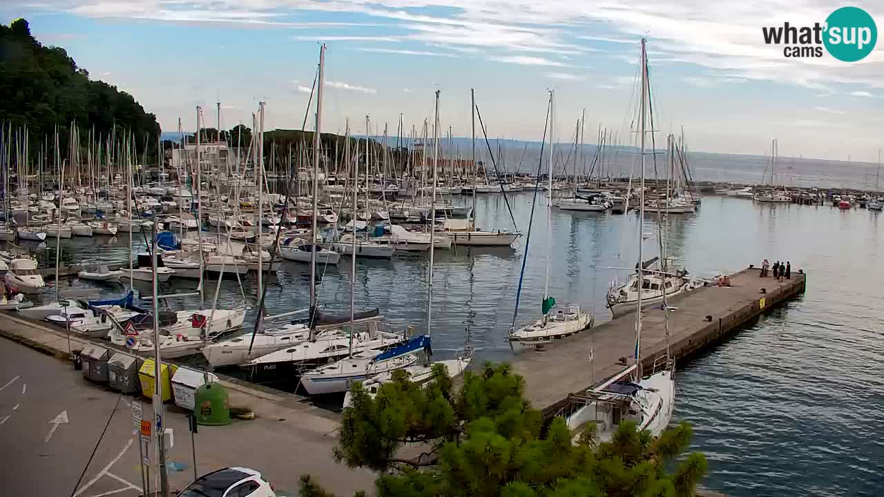 Web kamera Sistiana Uvala – Pogled uživo na marinu i zaljev