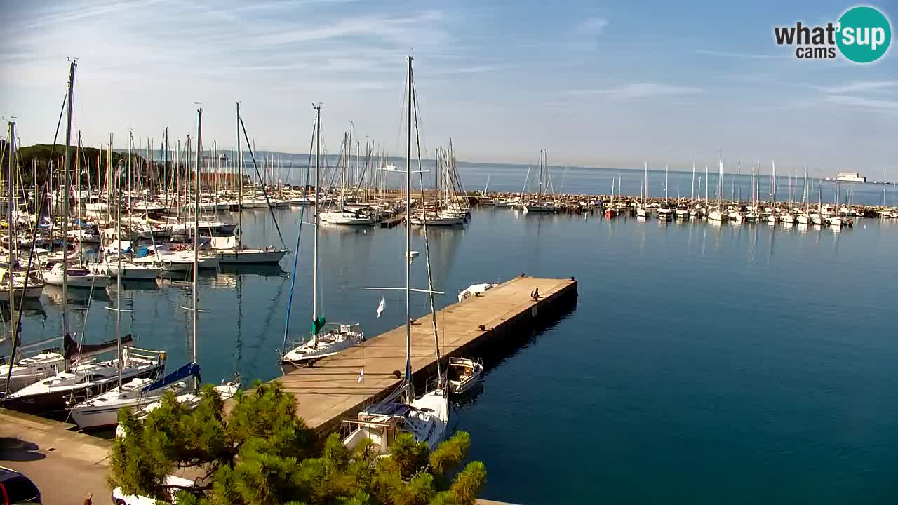 Webcam Baie de Sistiana – Vue en direct de la marina et de la baie