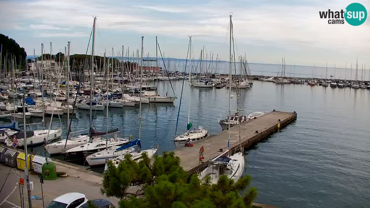 Webcam Baie de Sistiana – Vue en direct de la marina et de la baie