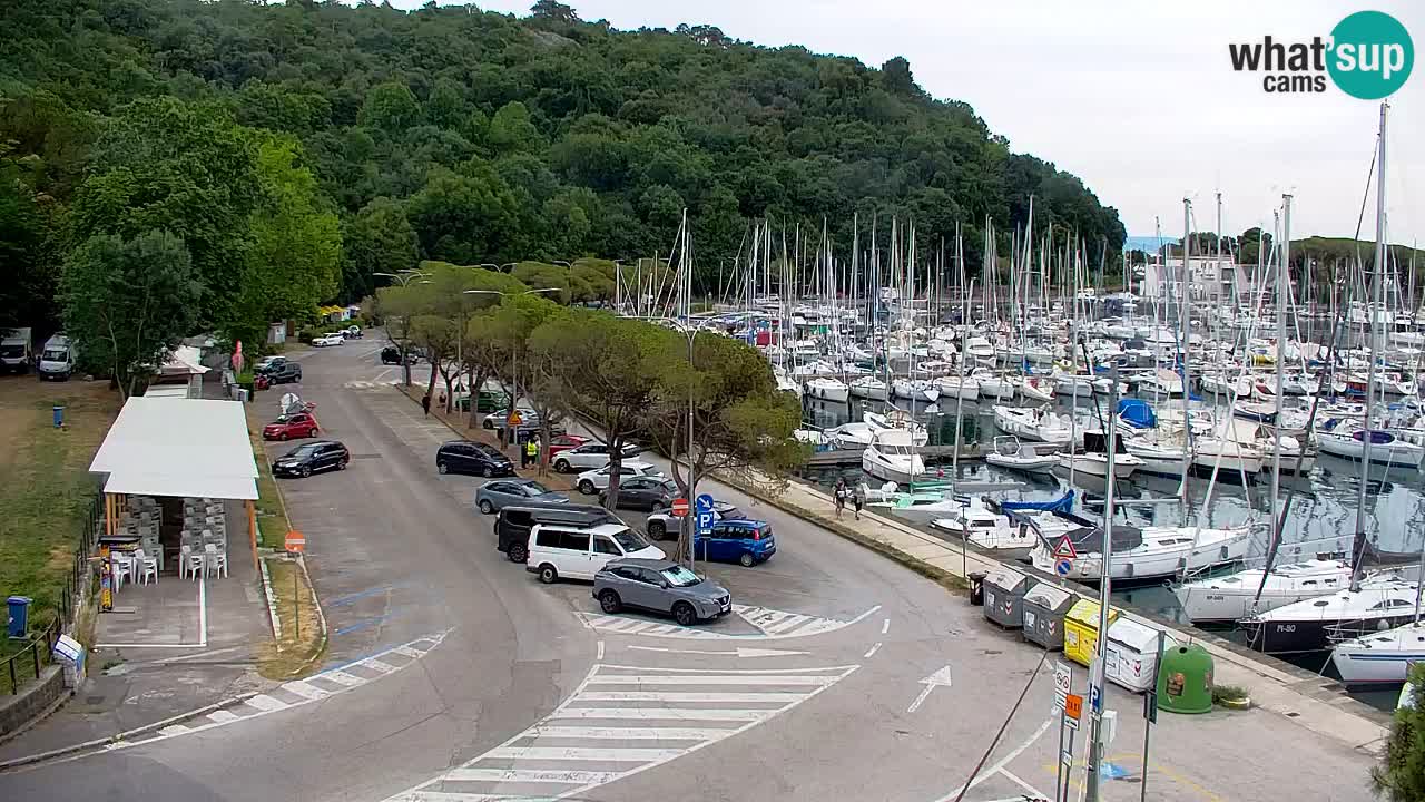 Webcam Bahía de Sistiana – Vista en directo del puerto deportivo y la costa