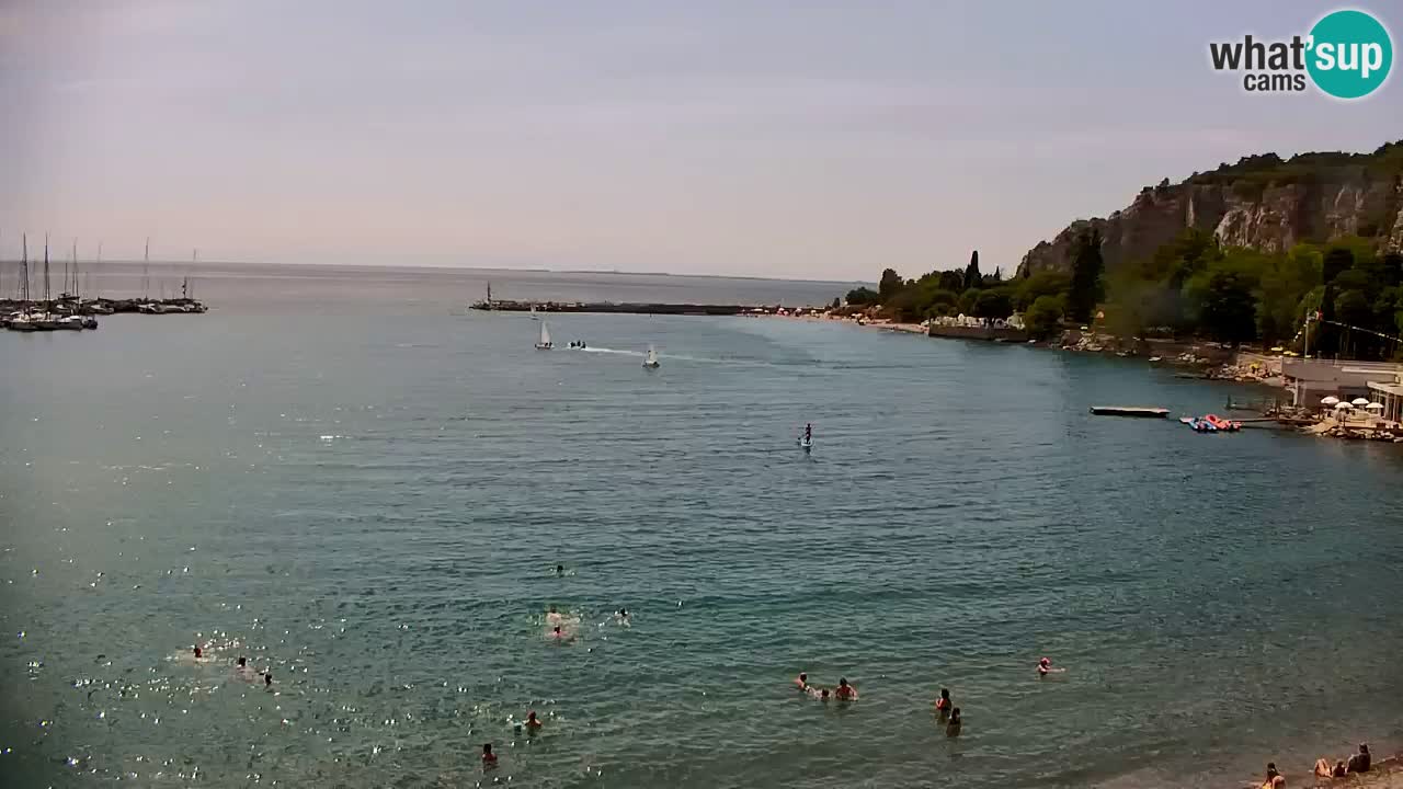 Spletna kamera Sesljanski zaliv – Pogled v živo na marino in zaliv