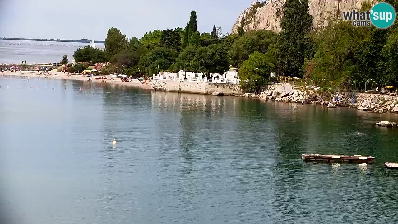 Webcam Bahía de Sistiana – Vista en directo del puerto deportivo y la costa