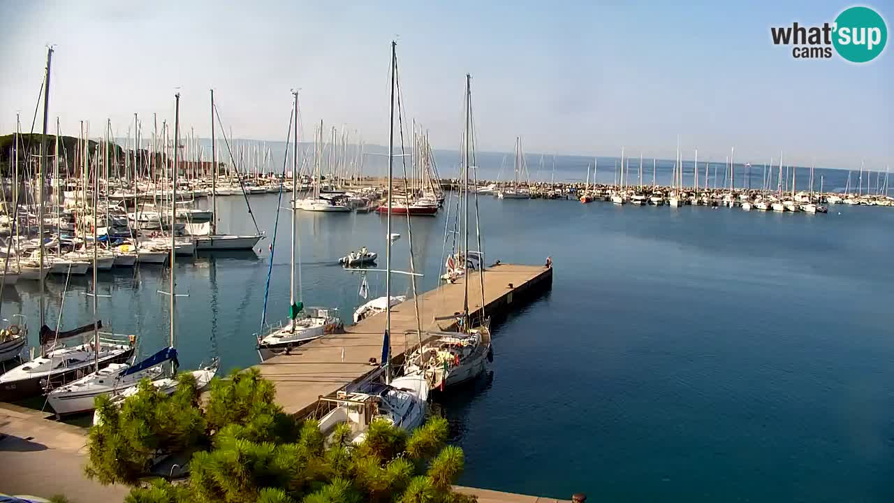 Spletna kamera Sesljanski zaliv – Pogled v živo na marino in zaliv