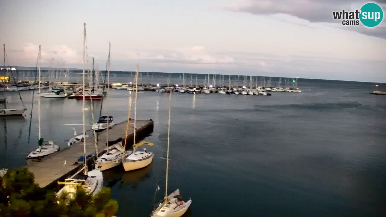 Webcam Baie de Sistiana – Vue en direct de la marina et de la baie