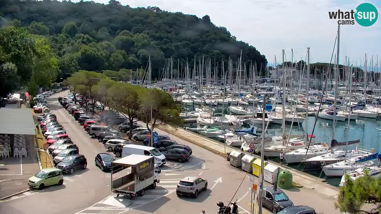 Webcam Bahía de Sistiana – Vista en directo del puerto deportivo y la costa