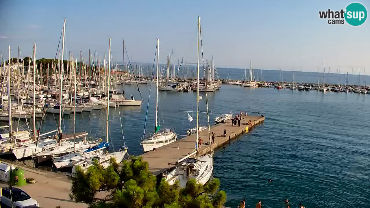 Spletna kamera Sesljanski zaliv – Pogled v živo na marino in zaliv