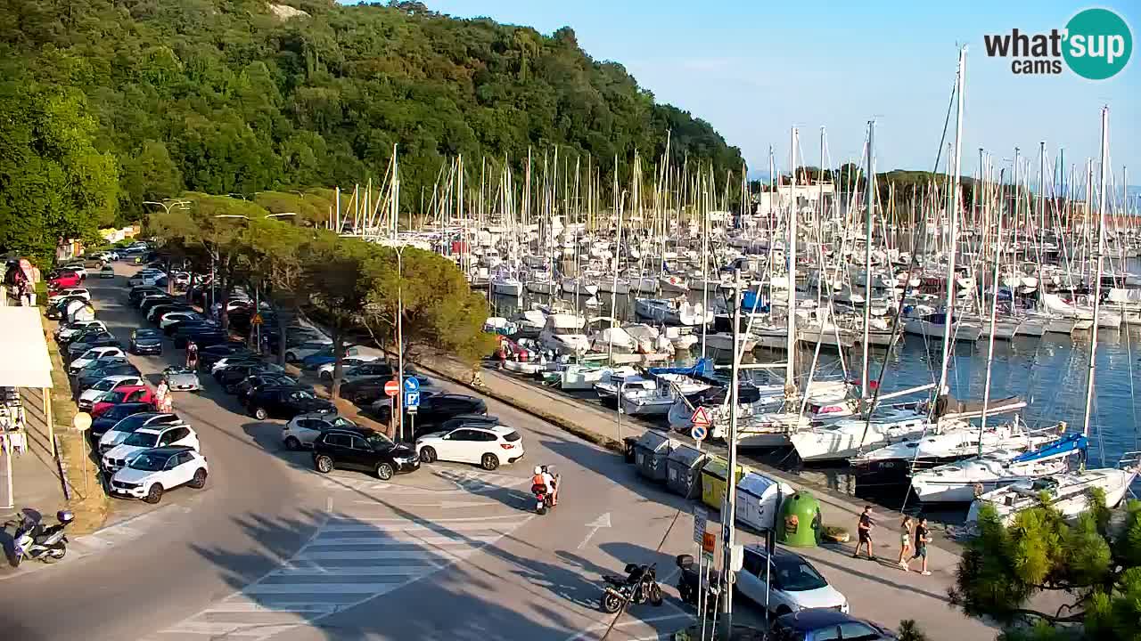 Spletna kamera Sesljanski zaliv – Pogled v živo na marino in zaliv