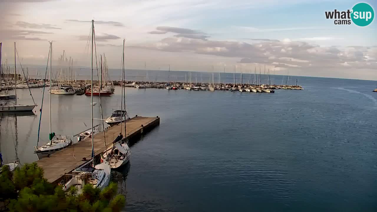 Spletna kamera Sesljanski zaliv – Pogled v živo na marino in zaliv