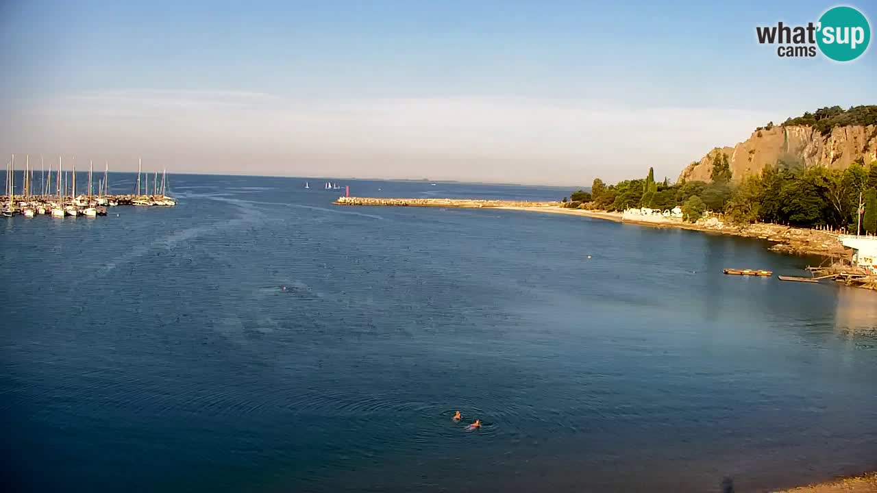 Spletna kamera Sesljanski zaliv – Pogled v živo na marino in zaliv