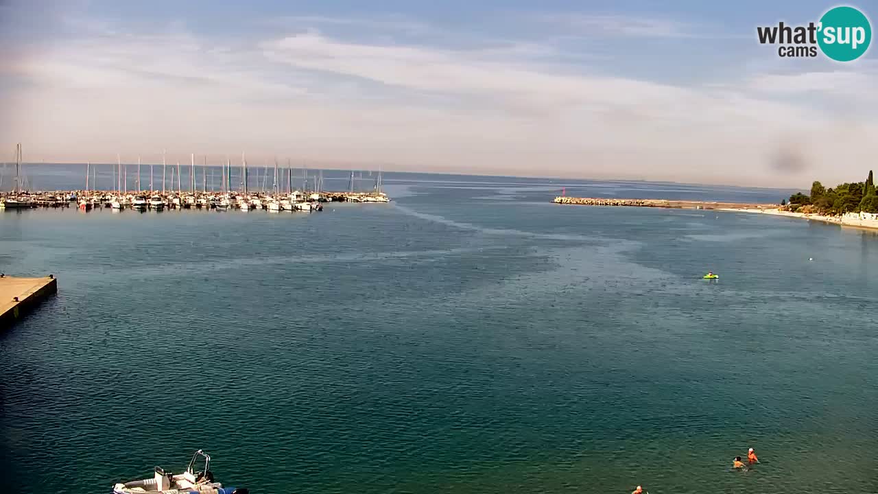 Webcam Baie de Sistiana – Vue en direct de la marina et de la baie
