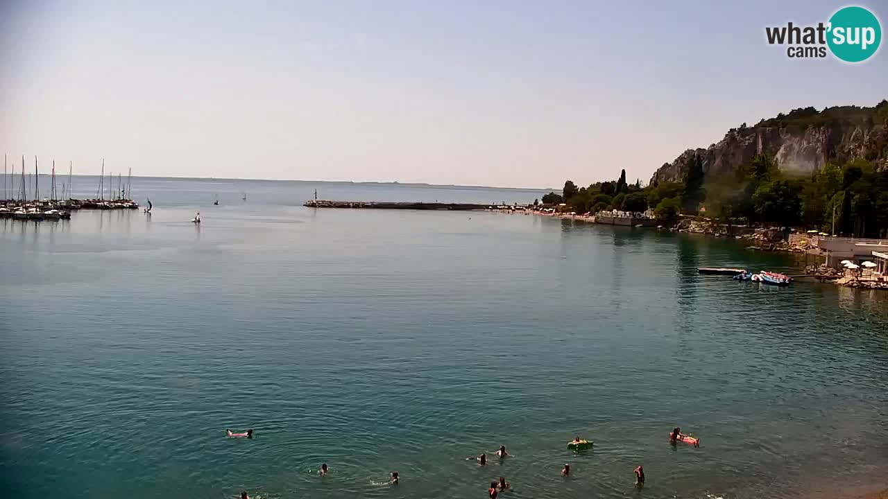 Webcam Baie de Sistiana – Vue en direct de la marina et de la baie