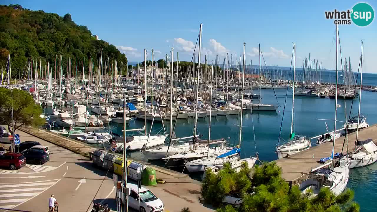 Webcam Baie de Sistiana – Vue en direct de la marina et de la baie