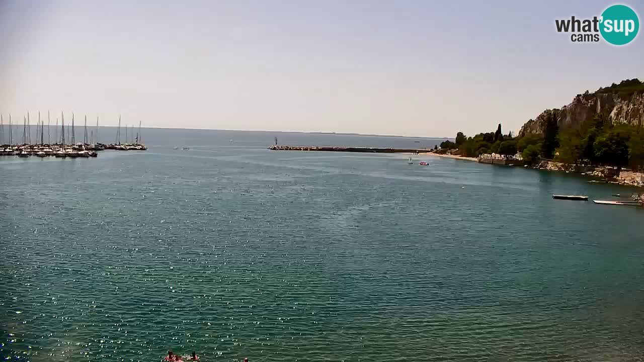 Webcam Baie de Sistiana – Vue en direct de la marina et de la baie