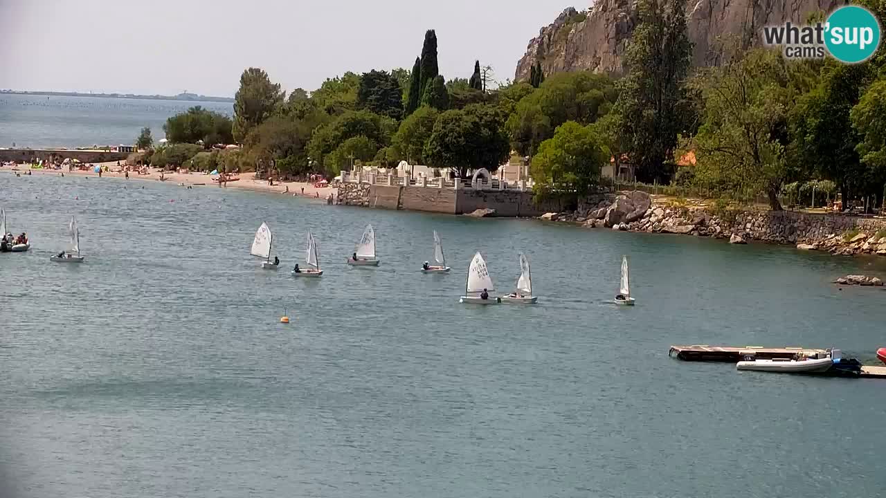 Webcam Bahía de Sistiana – Vista en directo del puerto deportivo y la costa