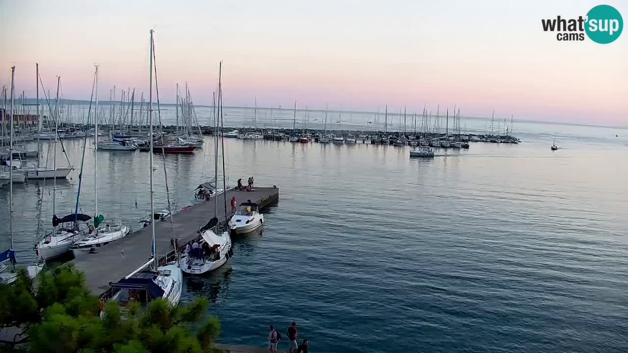 Webcam Baie de Sistiana – Vue en direct de la marina et de la baie