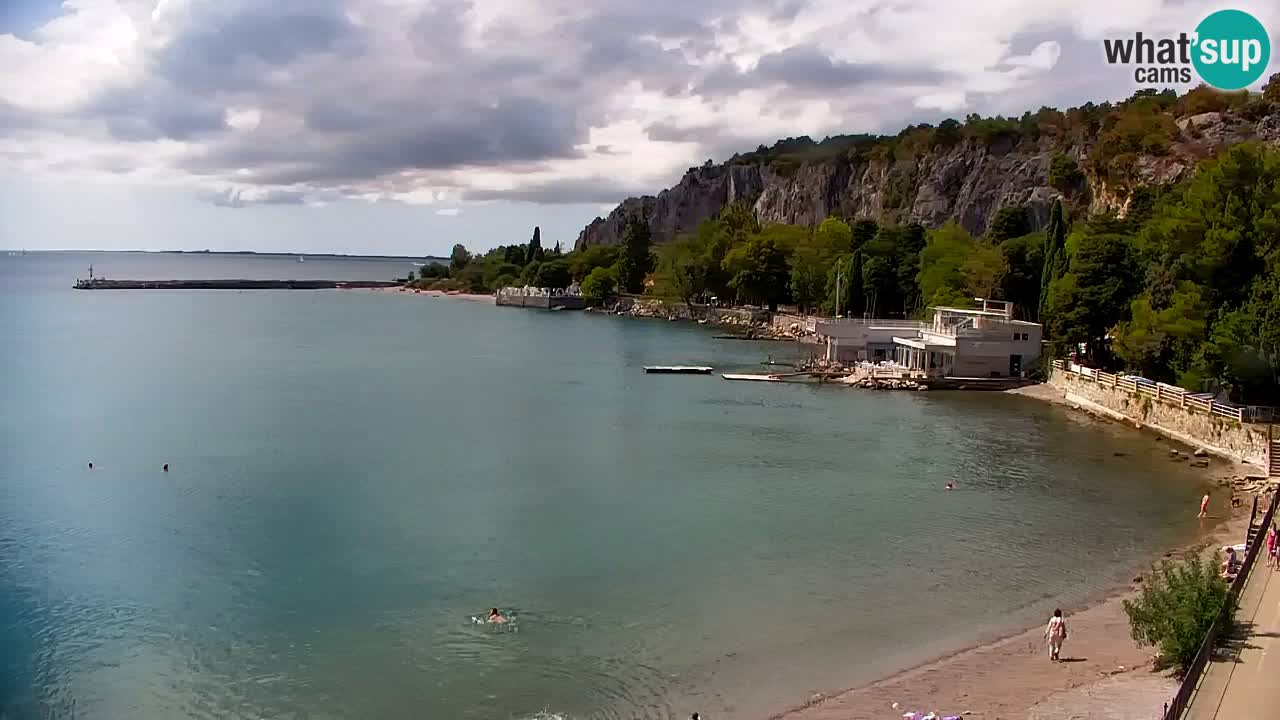 Webcam Bahía de Sistiana – Vista en directo del puerto deportivo y la costa