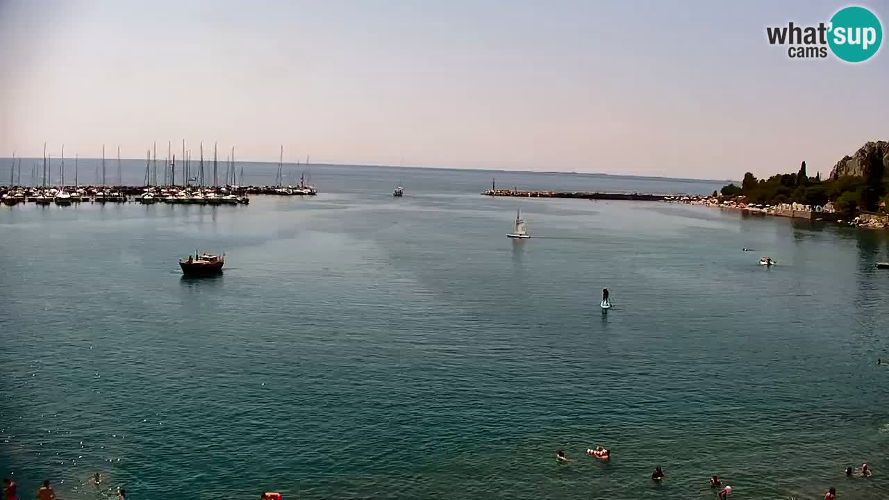 Webcam Baie de Sistiana – Vue en direct de la marina et de la baie