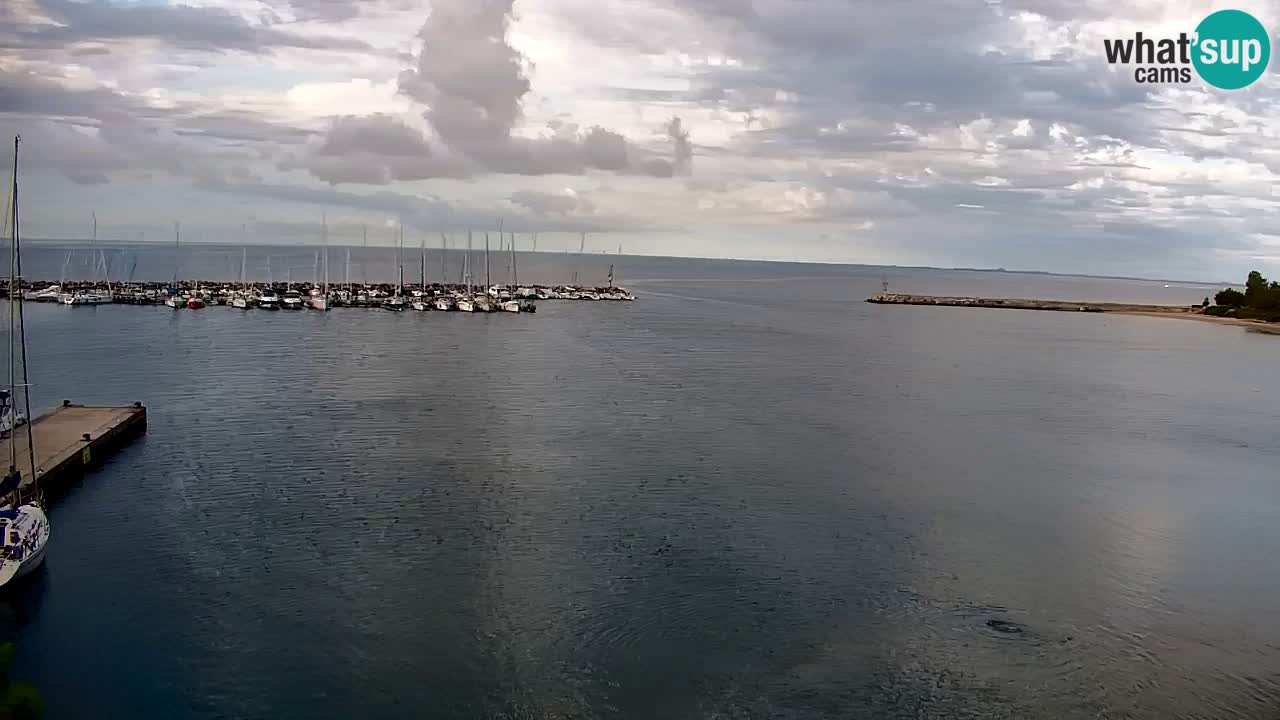 Spletna kamera Sesljanski zaliv – Pogled v živo na marino in zaliv