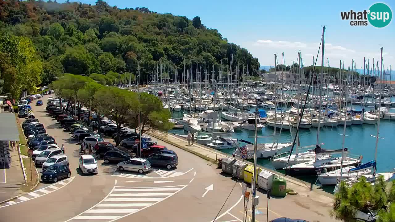 Webcam Baie de Sistiana – Vue en direct de la marina et de la baie
