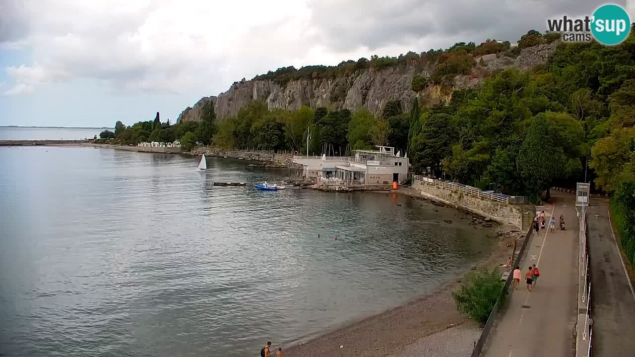 Webcam Bahía de Sistiana – Vista en directo del puerto deportivo y la costa
